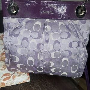 Coach Lavender and Purple Shoulder Bag And Crossbody